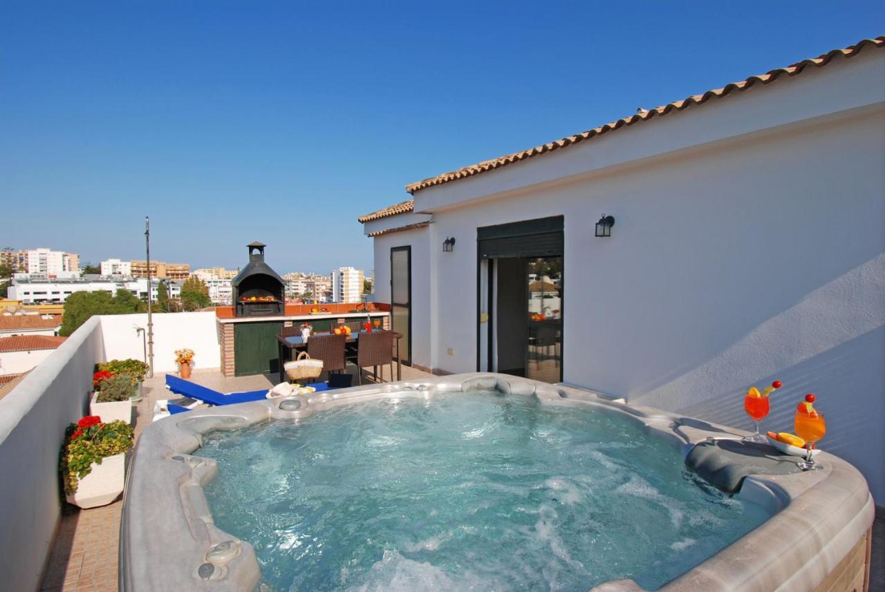 Isla De Benalmadena 1, Jacuzzi, 80M From The Sea, Ac, Bbq, Private Parking, Big Terrace Leilighet Eksteriør bilde